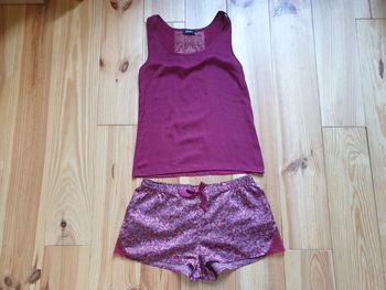 Ensemble pyjama Etam bordeaux