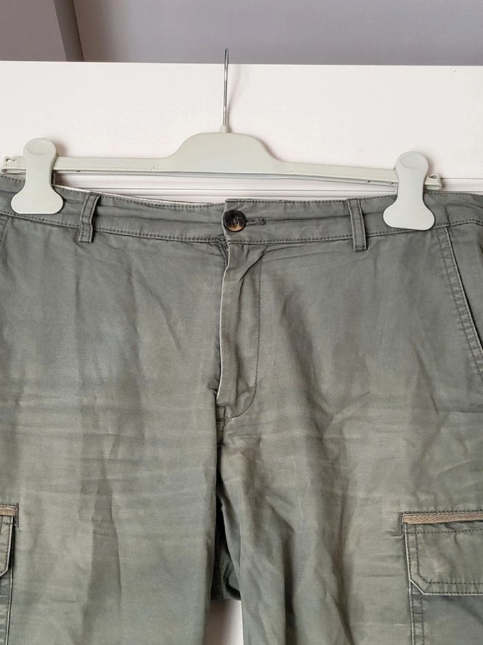 Bermuda cargo kaki Brice - 100% coton - photo numéro 2