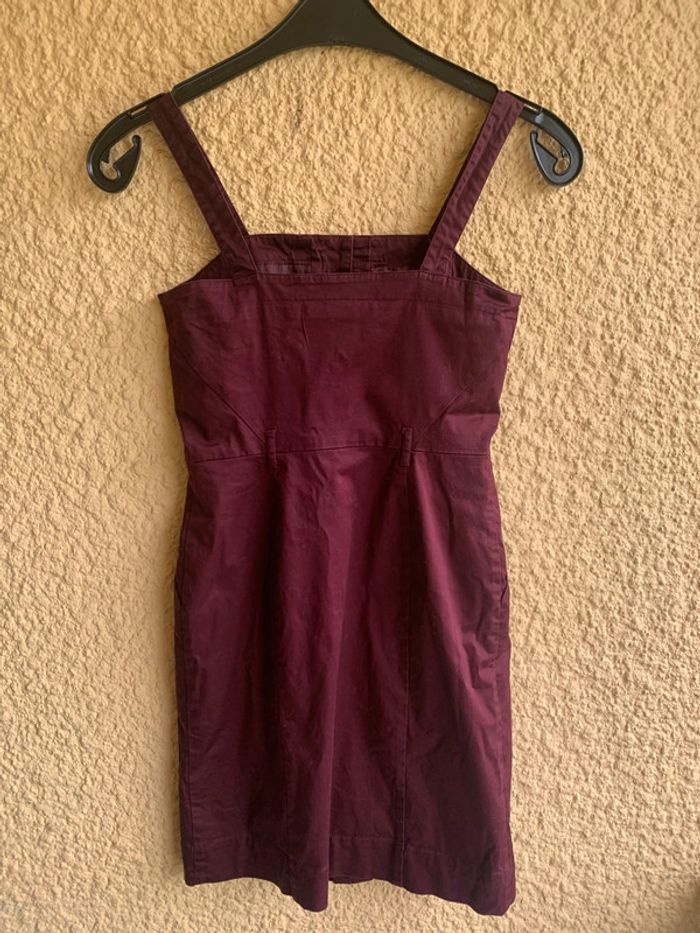 Robe bordeaux H&M taille 34 - photo numéro 4
