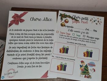 Lettre au père Noël personnalisé