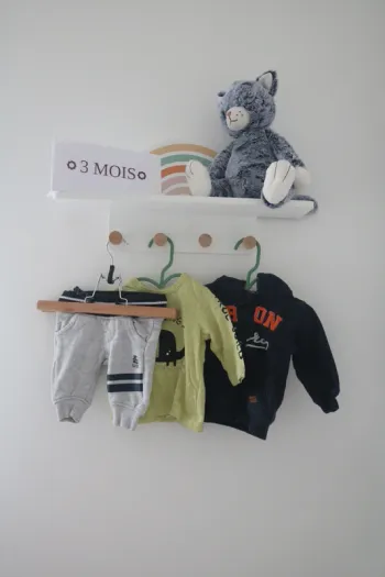 Ensemble automne/hiver haut/gilet Orchestra et jogging Lulu Castagnette 3 mois