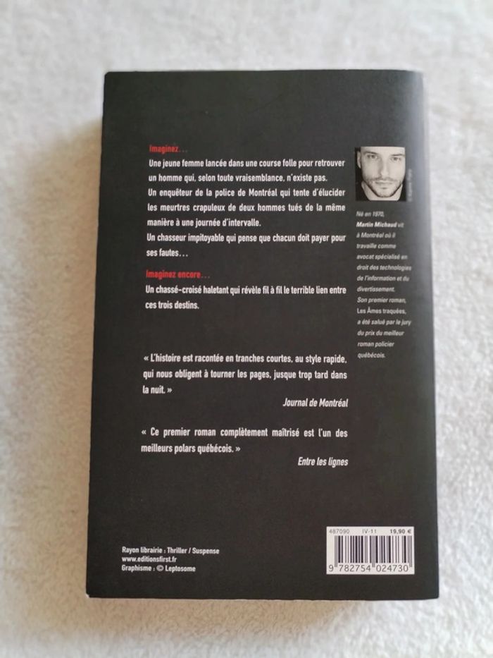 Livre Les âmes traquées de Martin Michaud - photo numéro 2