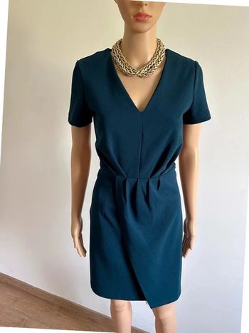 Robe bleue canard à manches courtes Morgan taille 36 TBE