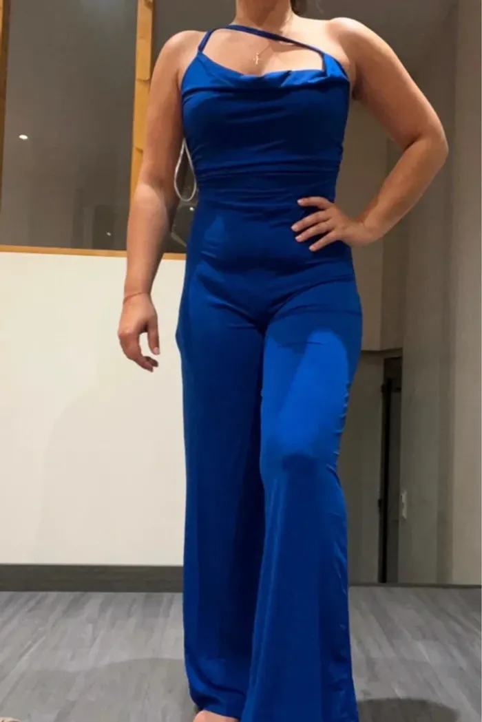 Combinaison bleu sexy dos nu Reyon - photo numéro 2
