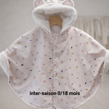 Poncho imperméable 1/2 saison  T1 miettes