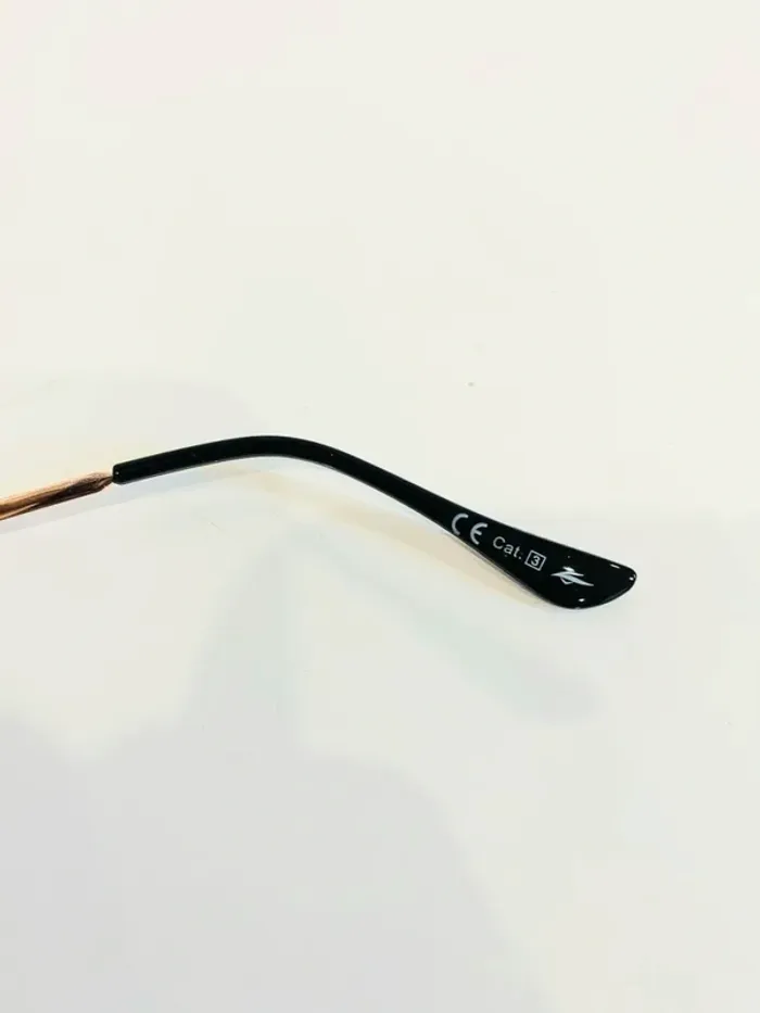 Lunette de soleil mixte ronde dorée verres dégradés uvprotection catégorie 3 - photo numéro 4