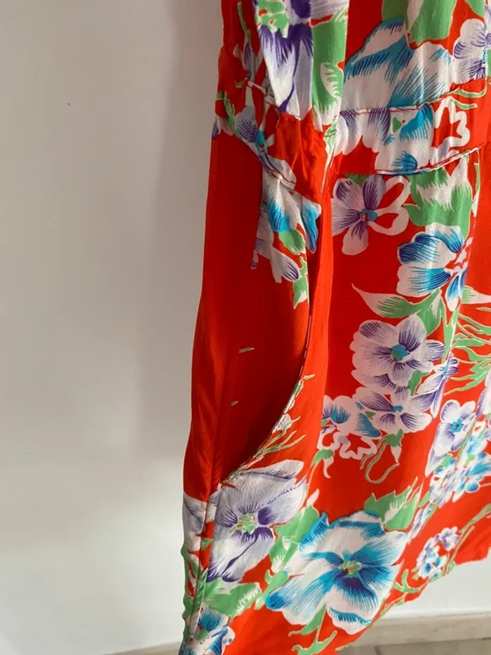 Combi short levi’s rouge à fleur - photo numéro 4