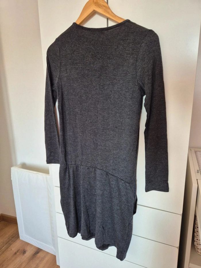 Robe grossesse gris pièce cuir Envie de fraise Taille 36 38 M - photo numéro 12