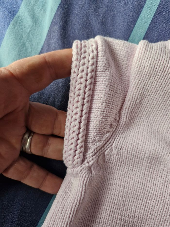 Beau gilet style boléro rose clair - photo numéro 6