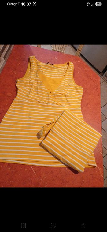 Lot de 2 débardeurs d allaitement taille 38