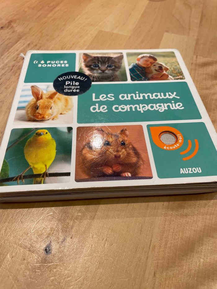 Livre sonore « les animaux de compagnie »