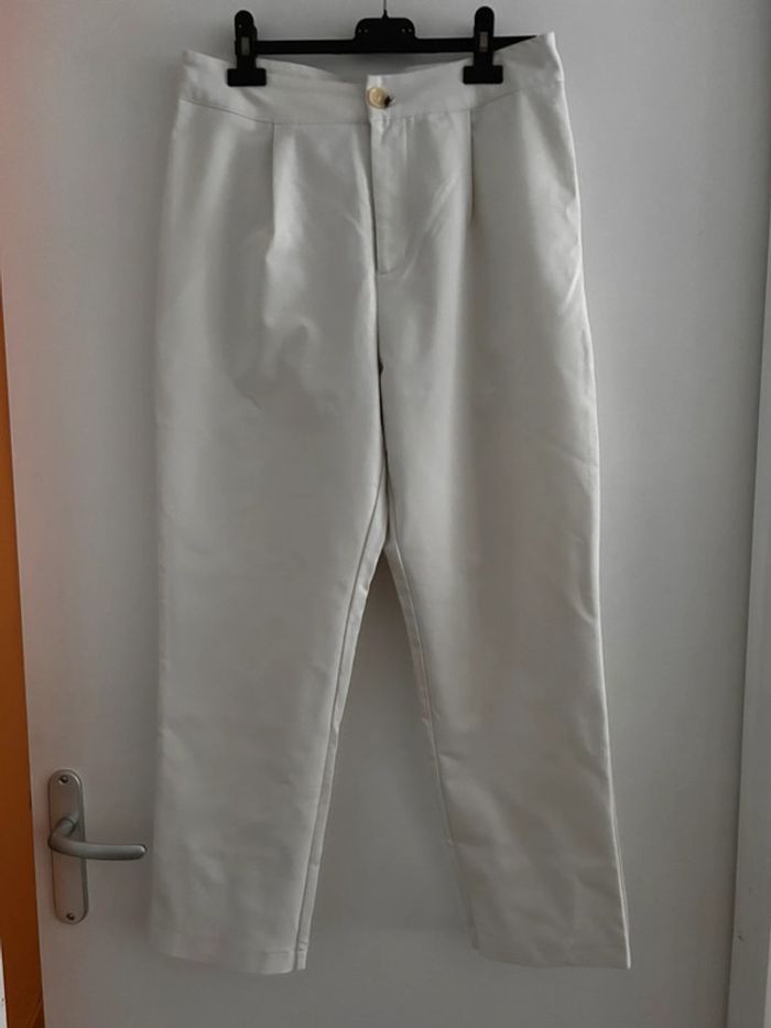 Pantalon blanc taille L