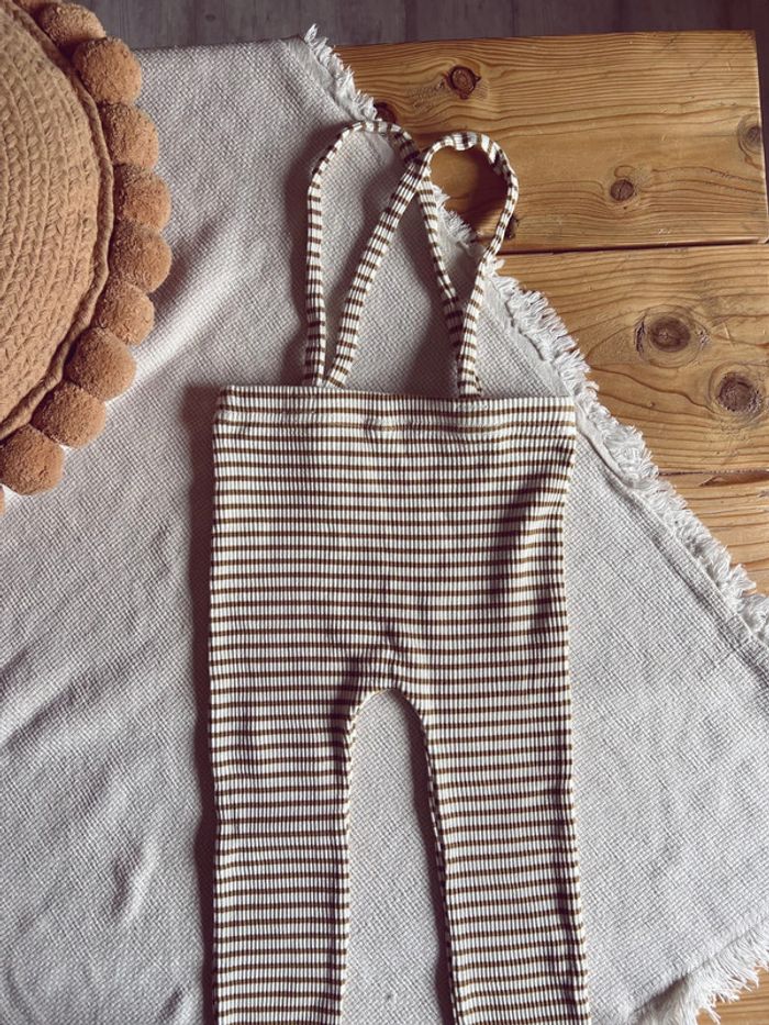 Legging mixte Zara Home rayé à brettelles 3 4 ans 104 cm neuf - photo numéro 4
