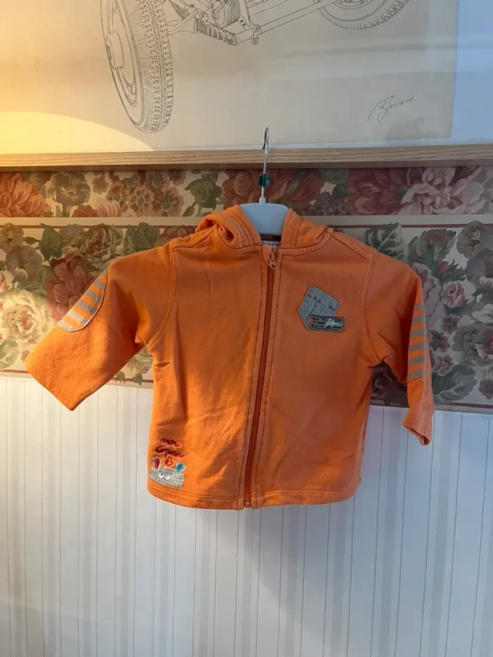 Veste zip garçon 12 mois