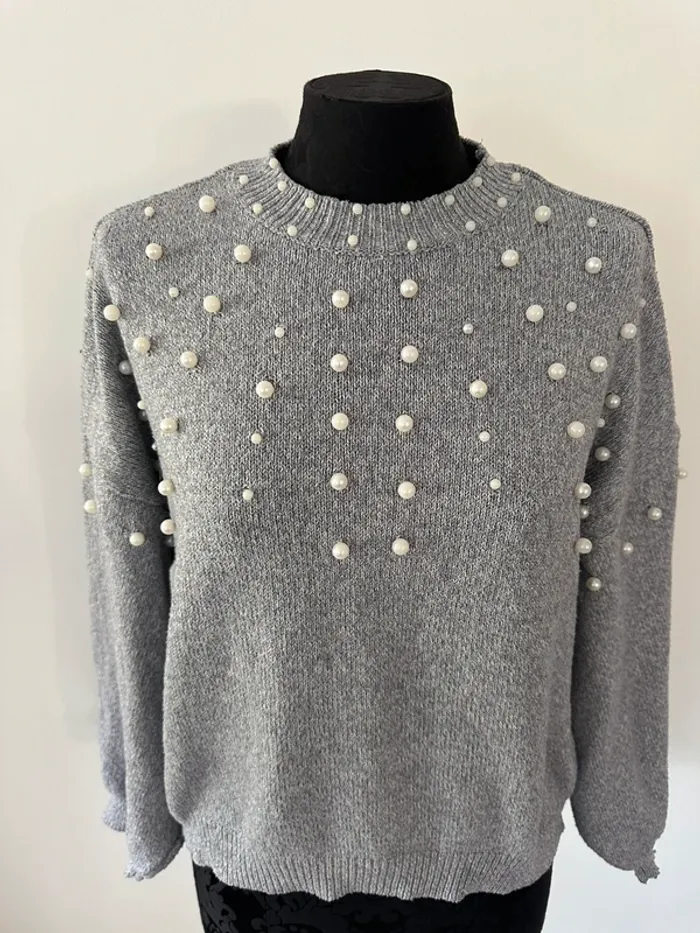 Pull gris Jennyfer