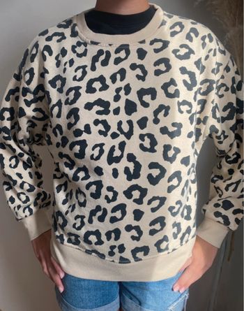 Sweat  léopard ZARA fille 10 ans