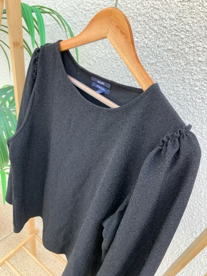Blouse noire manches longues - photo numéro 3