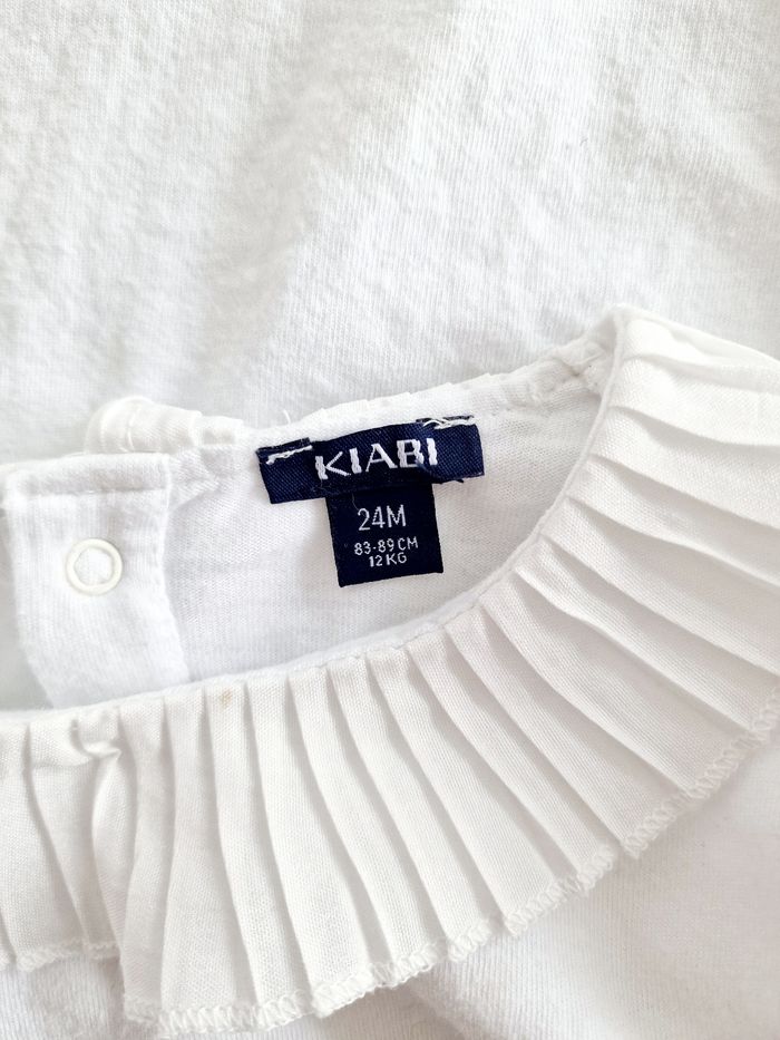 Kiabi - Tee-shirt manches longues - Col volanté - Amour (2 ans) - photo numéro 5