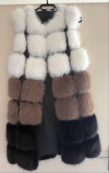 Veste fourrure sans manche 
