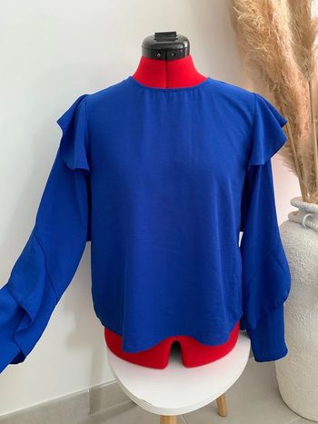 blouse Stradivarius bleu taille S