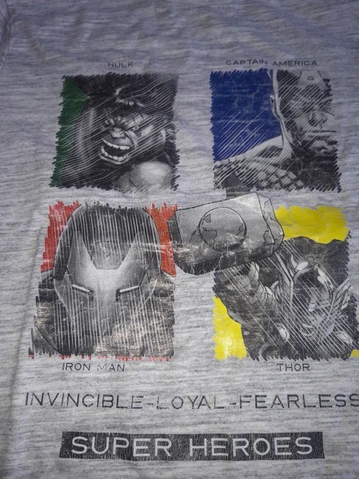 Tee-shirt 8 ans avengers - photo numéro 2