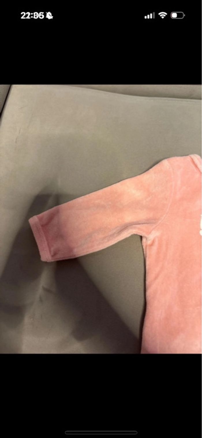 Pyjama chaud rose Gémo - Taille 3 mois - photo numéro 2