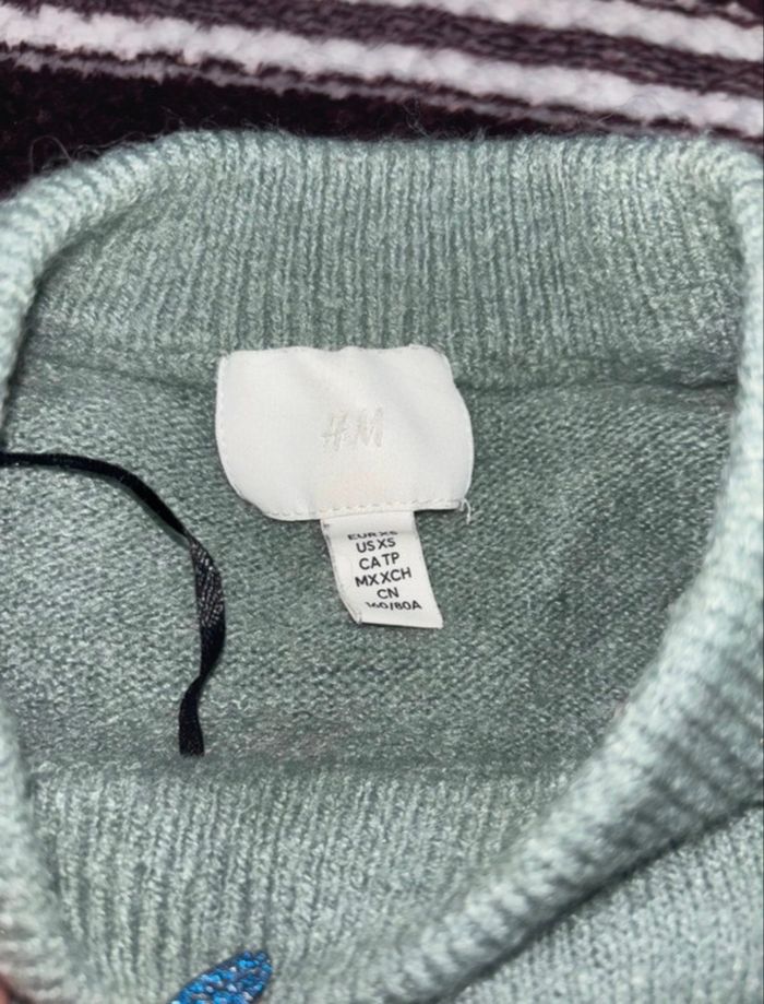 Pull H&M vert menthe - photo numéro 3