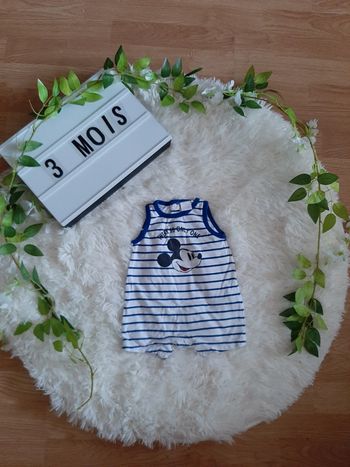 Combishort à rayures