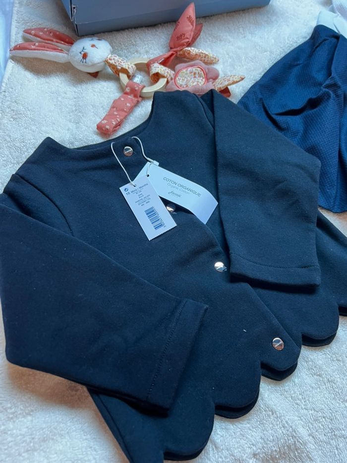 Ensemble cardigan + Robe Jacadi 18 mois - photo numéro 3