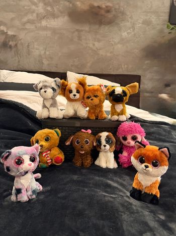 2 lots de peluches  TY de 15cm