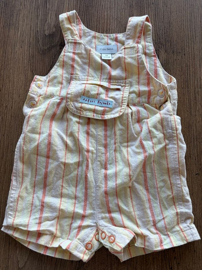 Salopette Kiabi bébé 1 mois 54 cm safari friends Coton - photo numéro 1