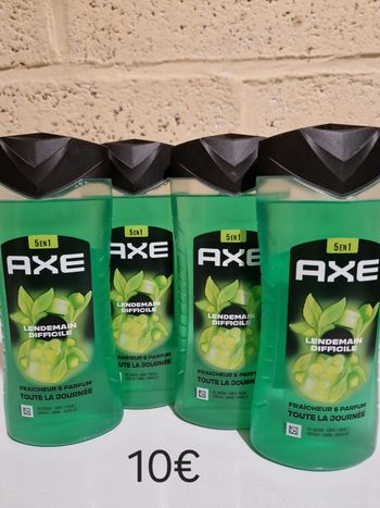 Lot de 4 gel douche axe 5en1 Lendemain Difficile 4x400ml 