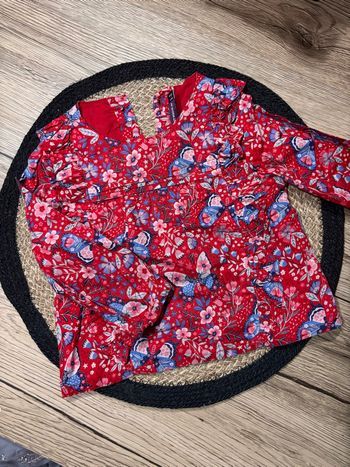 Blouse fleurie / sergent major / 6mois