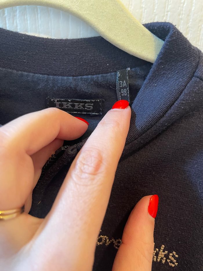 Gilet IKKS T.3 ans réversible zipée - photo numéro 2