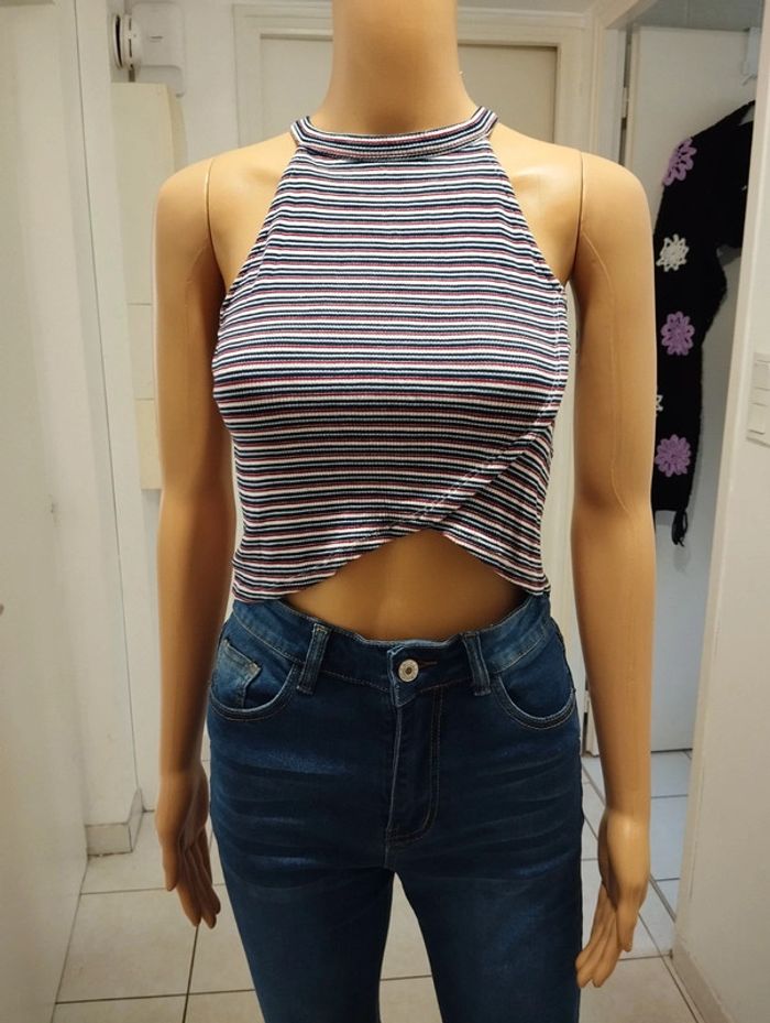 Croc top asymétrique