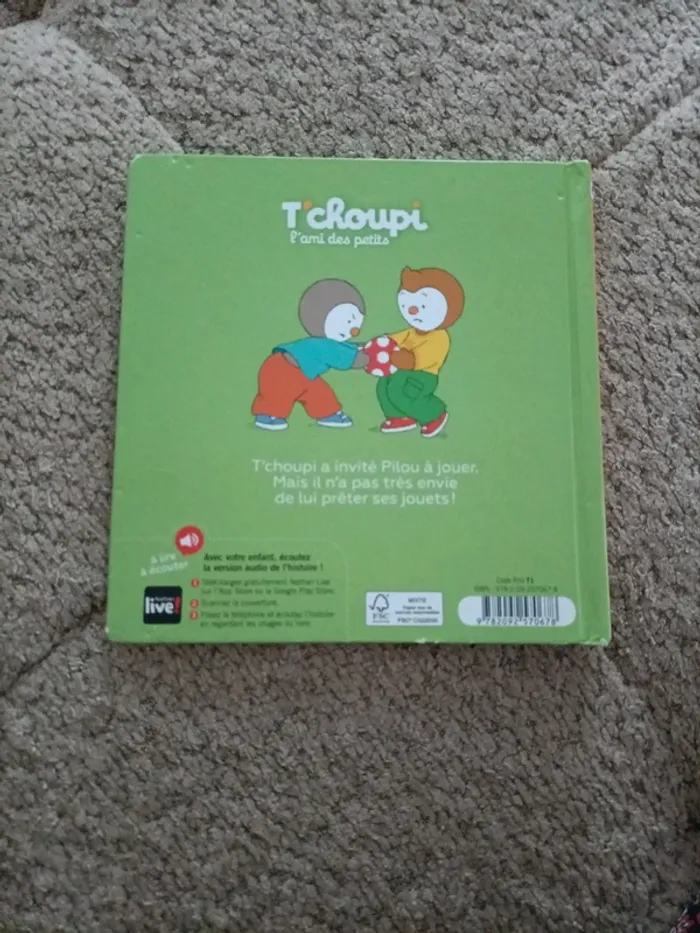 Livre T'choupi ne veut pas prêter - photo numéro 2