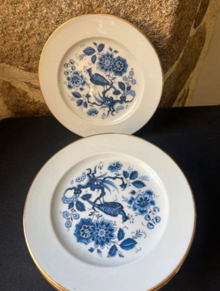 Magnifique lot de 6 petites assiettes à dessert ou fromage Limoges Vintage - photo numéro 7