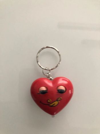 Porte clef lumineux coeur