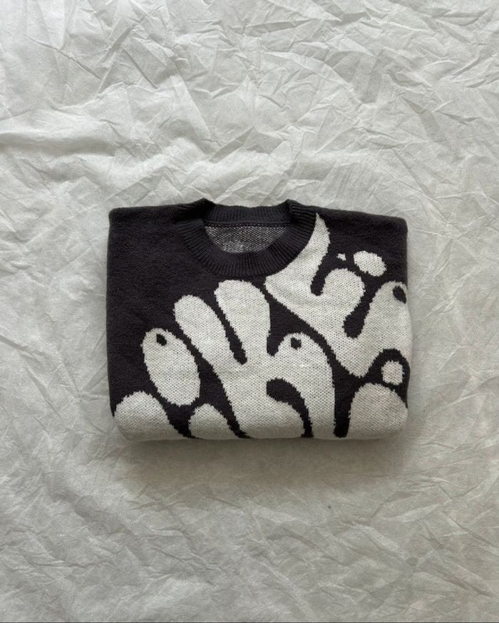 Pull Gris Vintage Taille M - photo numéro 2