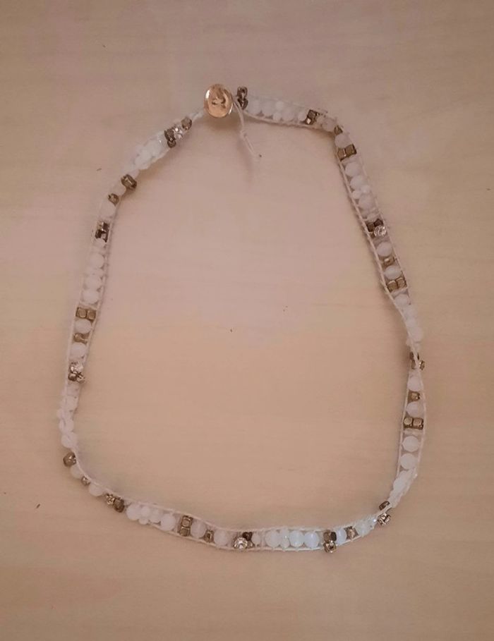 Headband blanc et doré