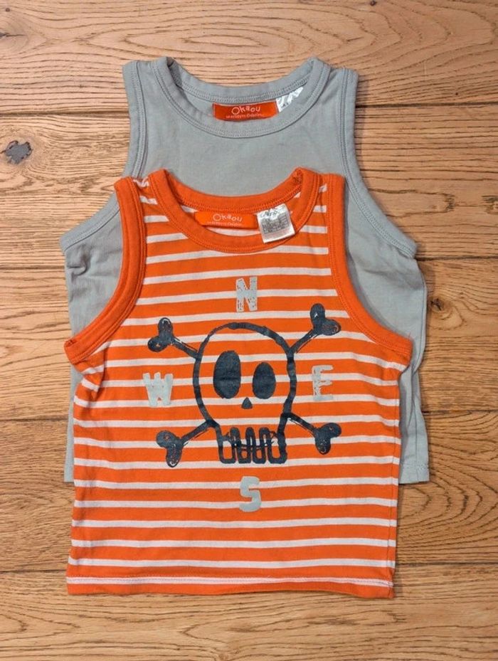 Lot de 2 débardeurs Okaou
