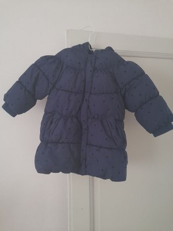 Manteau à capuche fille hiver