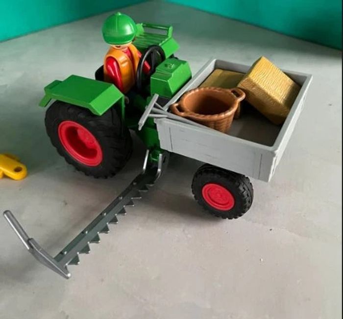 playmobil tracteur légume et rouleau - photo numéro 3