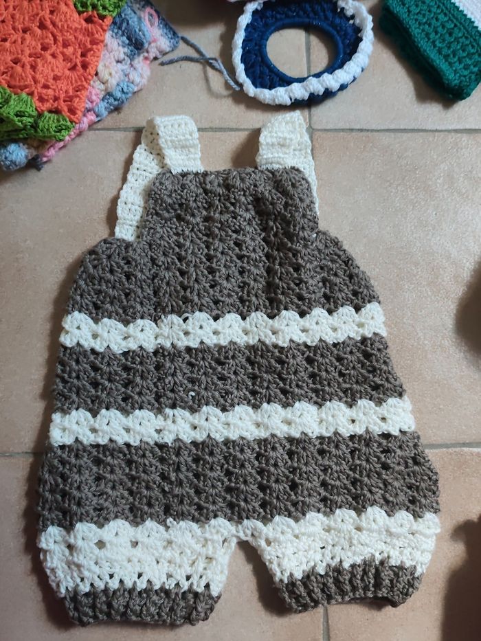Short et combinaison enfants au crochet - photo numéro 3