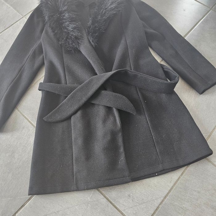 Manteau long fourrure taille L - photo numéro 3