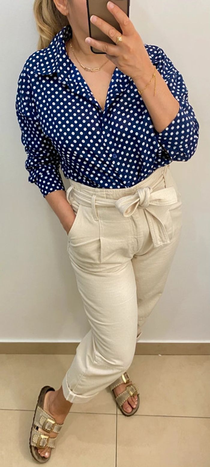 Chemise a pois Taille 44 - photo numéro 3