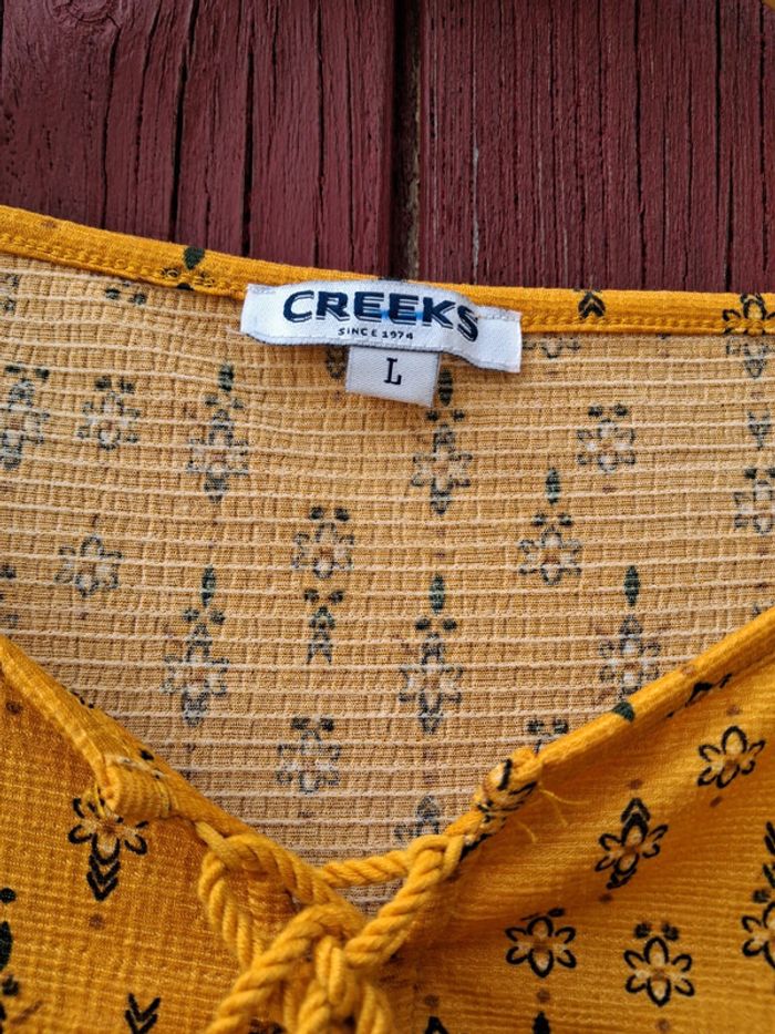 Blouse manches longues Creeks taille L - photo numéro 5