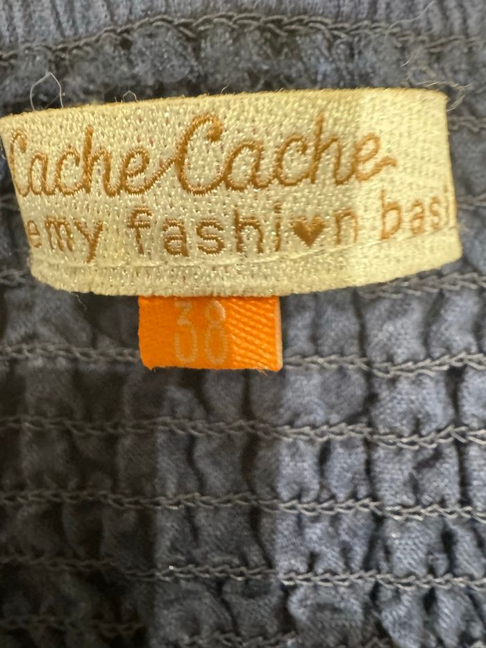 Cache-cache, robe bleu marine à bretelles 38 - photo numéro 7