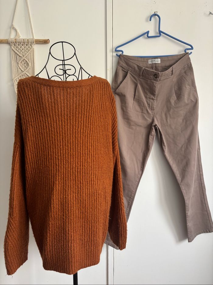 Lot ensemble pull et jeans taille L / 40 - photo numéro 7