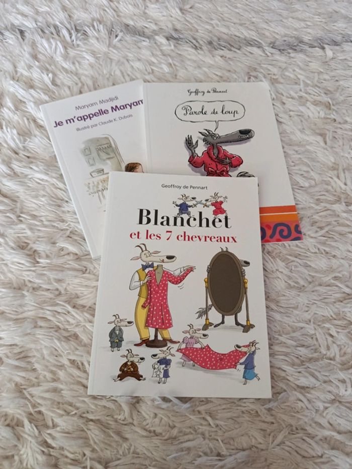 Lot de 3 livres école des loisirs